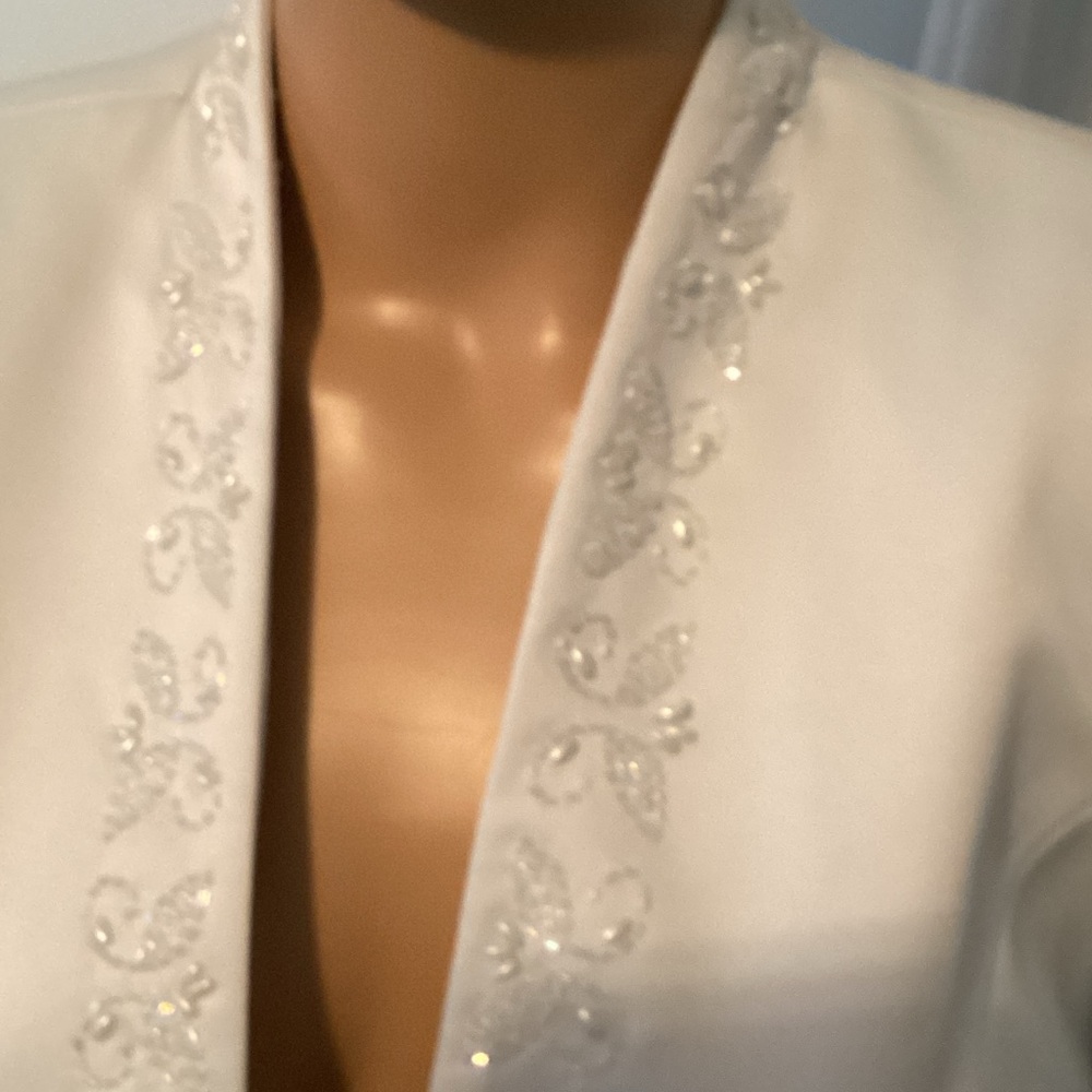 Elegant Light Blue Women's Dress with Jacket 🏹 - Picture 3 of 14